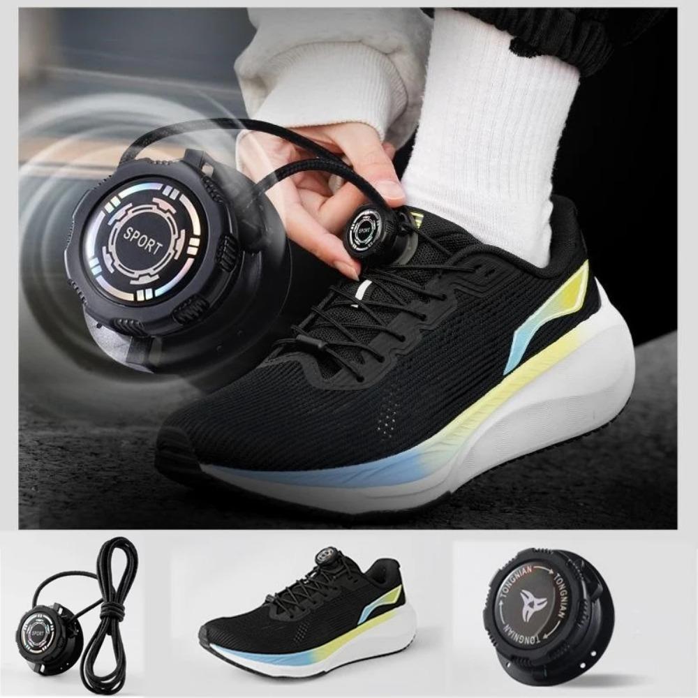 Thick Rope Swivel Buckle Shoelaces, New Upgrade Automatic No Tie Laces for Sneakers, Shoe Accessories for Adults & Kids