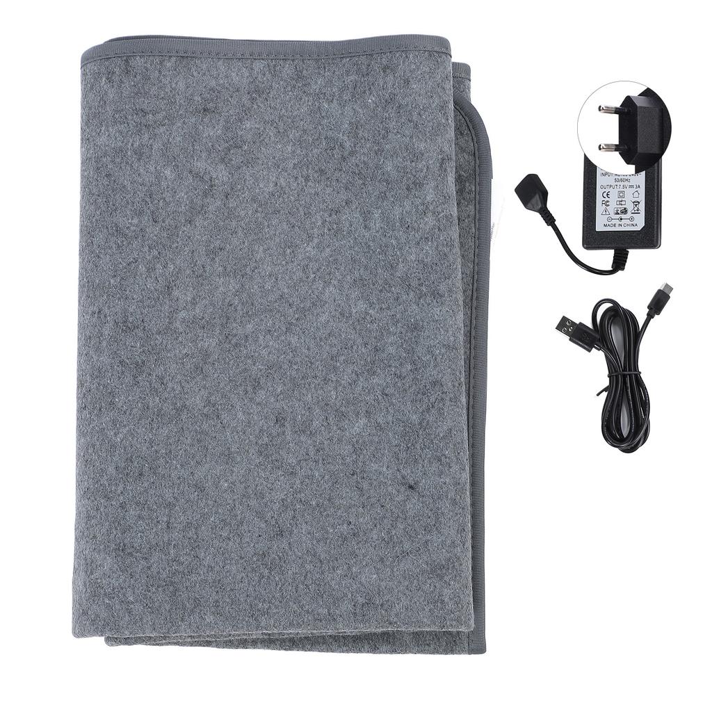 160 X 80cm Electric Heated Blanket Fast Heating 60℃ 3 Temperatures Washable Electric Bed Warmer for 