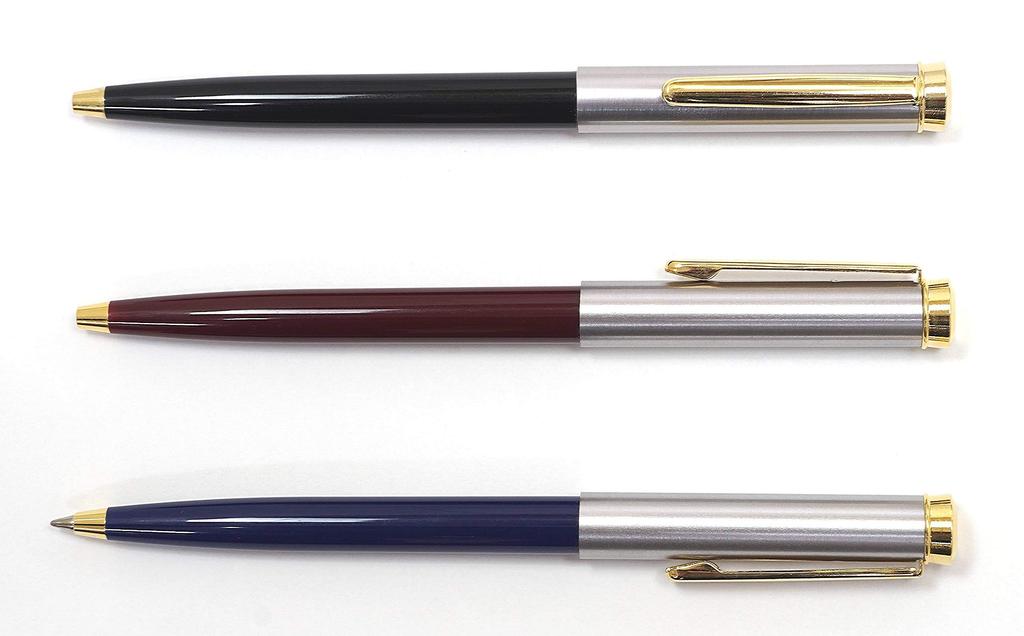 Made in Japan Metallic Retro Ballpoint Mixed Pack of Pens, Colors, 6, T24-K2-PK65B-6