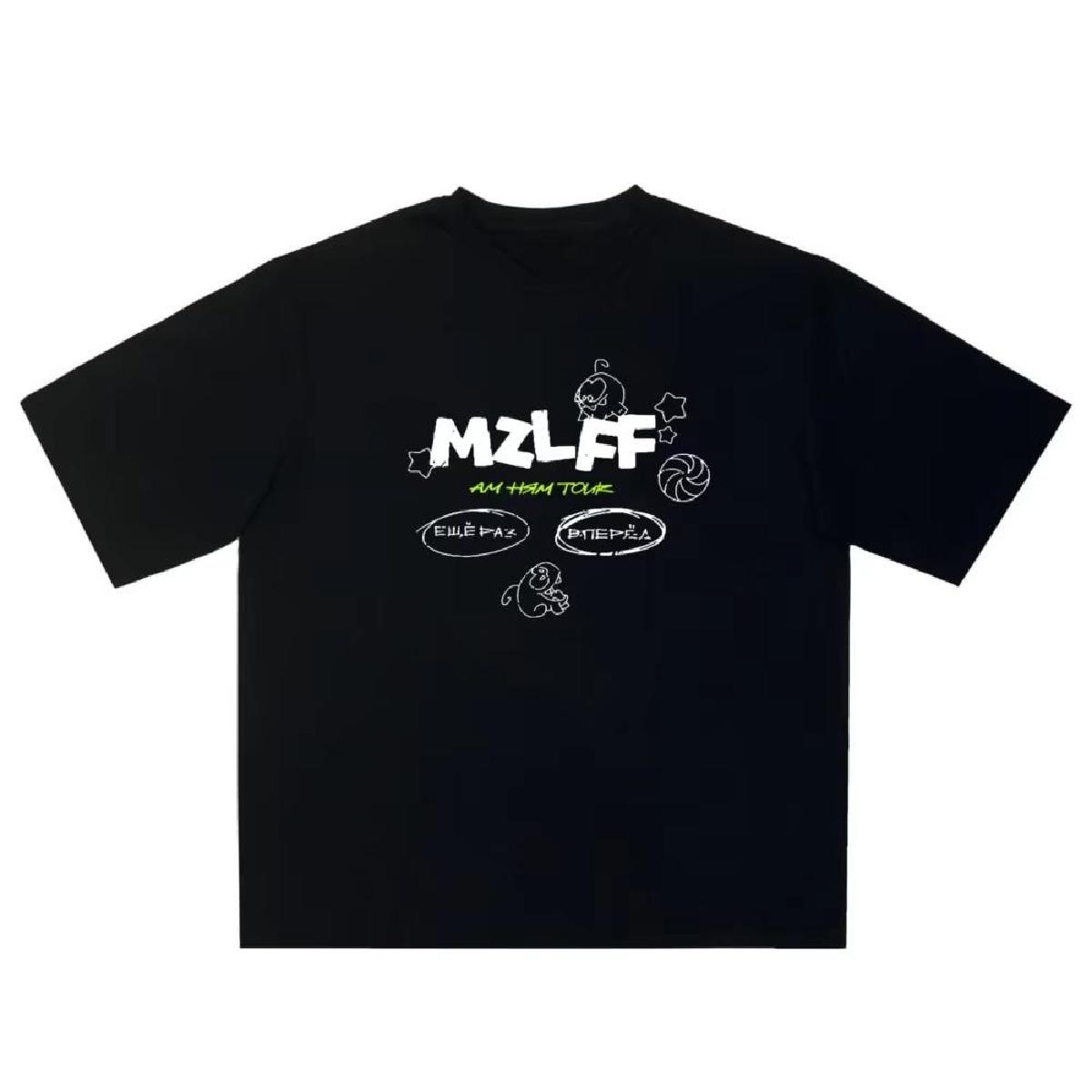 

2025 Новая женская футболка Уличная одежда Мультяшный принт MZLFF Харадзюку Хип-хоп Корейский Короткий рукав Y2k Топы Хлопок Графическая одежда Готика XXXXXL