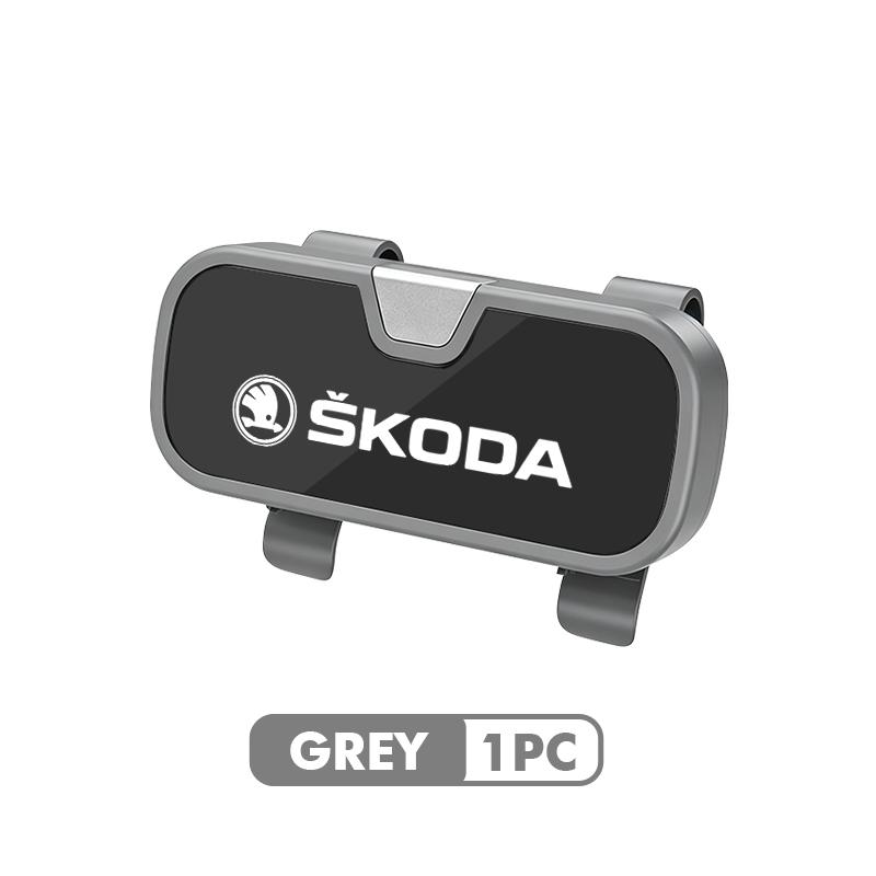 Dla Samochodu Skoda Etui na Okulary Klips do Osłony Przeciwsłonecznej Schowek Akcesoria VRS Superb Yeti Octavia Enyaq Rapid Karoq Warianty