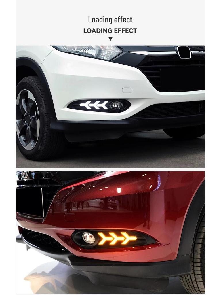 Honda Vezel HRV LED DRL & Multi-Color Turn Signal Fog Lights