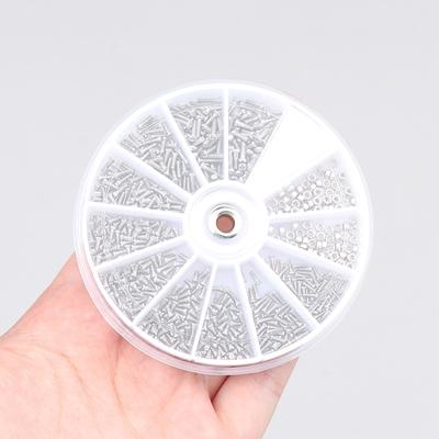 600Pcs/Set Universal Micro Glasses Sunglass Watch Spectacles Screws Nuts Screwdriver Repair Parts Kits Tool Box