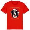 Mens Womens BORDER COLLIE Christmas T-Shirt Santa Dog Woof Wishes Dogs Gift