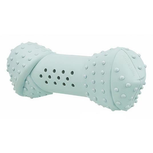Jouet réfrigérant - Trixie - Os pour chien - Caoutchouc naturel - 10 cm - Bleu menthe