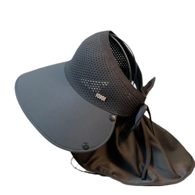 Adjustable Brim Sun Hat Women Summer Outdoor Riding Neck Guard Fisherman Hat