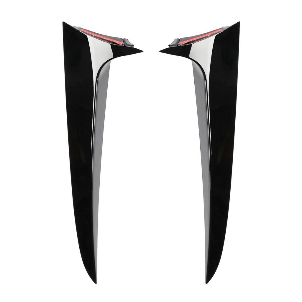 Gloss Black Pair Rear Window Side Wing Spoiler For BMW X3 F25 2011-2017