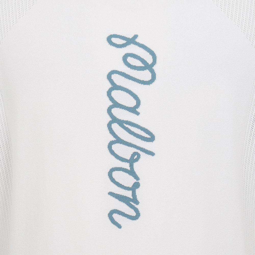 MALBON GOLF Knit Hybrid Polo Shirt Off White (Man)
