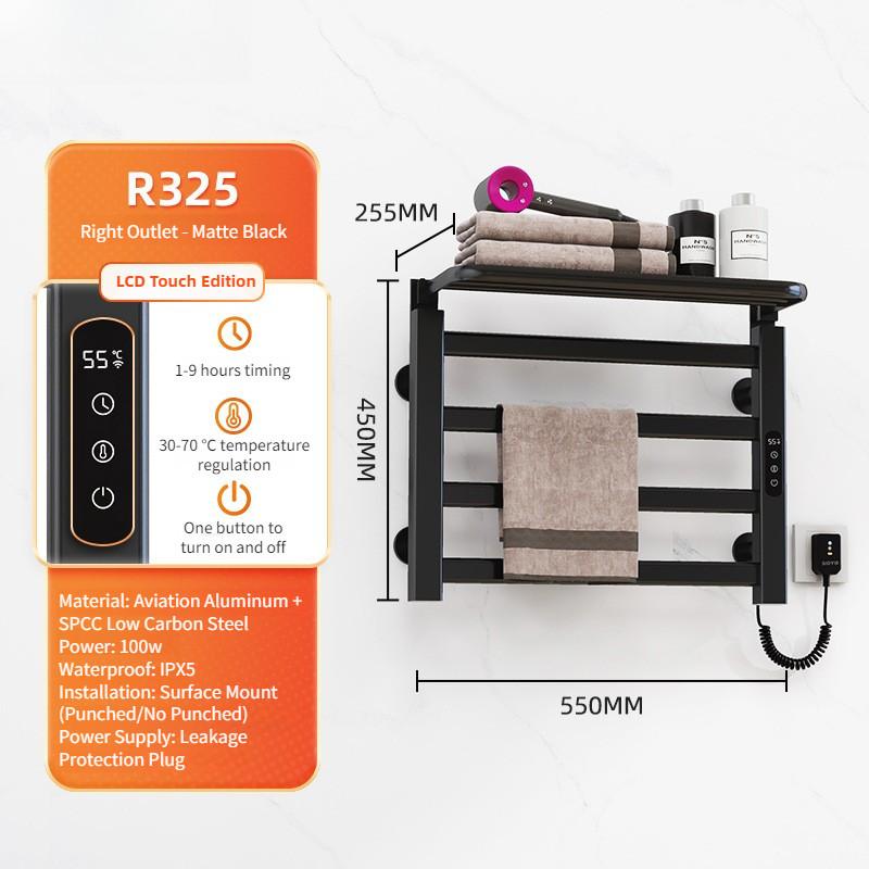 Intelligent Electric Towel Rack Bathroom Constant Temperature Electric Heating Towel Drying Rack Household Towel Storage Rack
