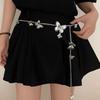 Exquisite Long Tassel Chian Butterfly Waist Chain for Women Silver Color Metal Belt Lady Body Chains Waist Strap Accessories