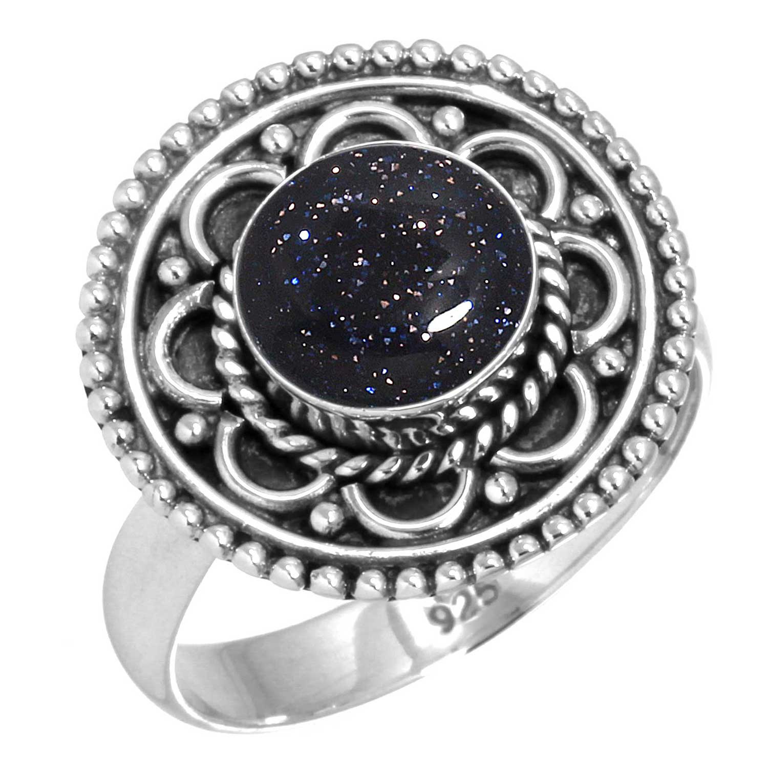 

Кольцо из стерлингового серебра 925 пробы, женское украшение с драгоценным камнем, подарок на День благодарения, аквамариновый халцедон, ракушка-ушка, синий солнечный камень, лабрадорит, пренит 11