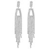 Luxury Super Flash Full Diamond Long Fringed Earrings