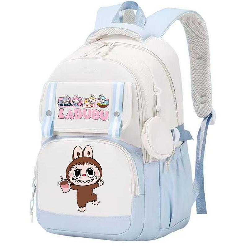 Cute Printed Backpack Teenager Student Shcoolbag Bookbag Knapsack Girl with Coin Purse Casual Bag Men Women Laptop Bag Mochila