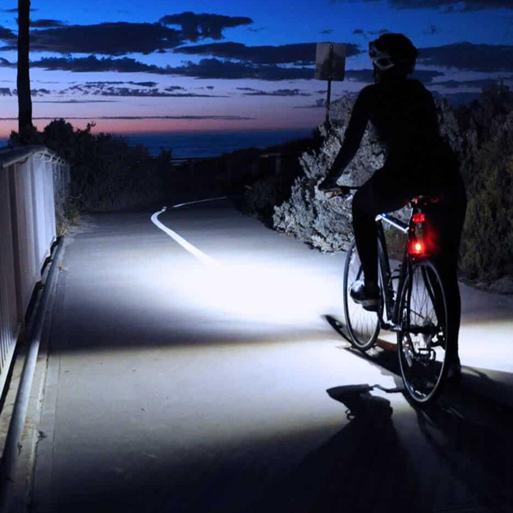 Mountain Bike Front Light Solar Rechargeable Bicycles Headlight Bright LED Bike Light Cycling Accessories Enduring