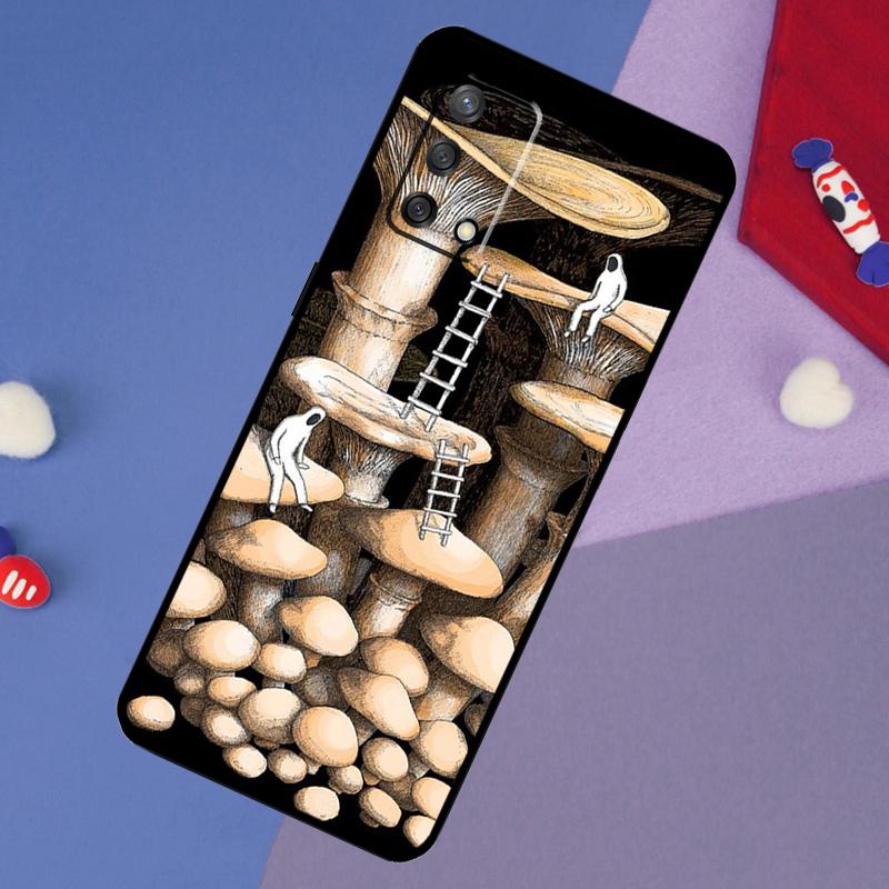 Weird Trippy Mushroom Case For Oppo A60 A80 A40 A6 A5 Pro A15 A16 A17 A57 A94 A74 A54 A76 A96 A18 A38 A58 A78 A98
