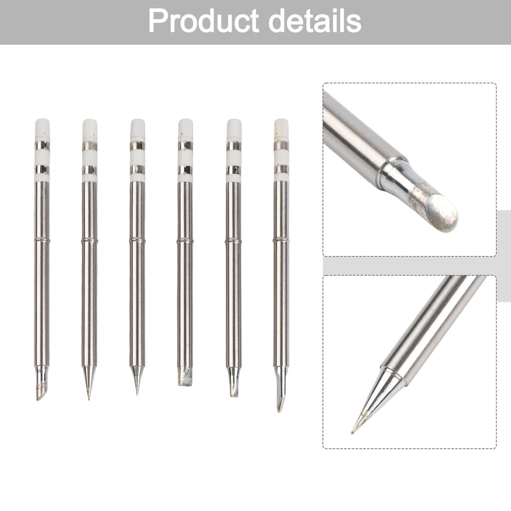 Portable Iron Parts Soldering Tips Set For DIY Soldering Efficient Soldering Accessories Set Replacement Parts