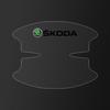 8Pcs Transparent Car Door Handle Bowl Anti Scratch Protective Sticker For Skoda Octavia Superb Rapid Kodiaq Karoq Fabia Kamiq Roomster Citigo