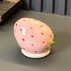 Strawberry Fruit Plate Ceramic Dessert Bowl Decorative Plate Snack Bowl Pastry Plates Toothpick Holder Fruit Fork Storage Jar