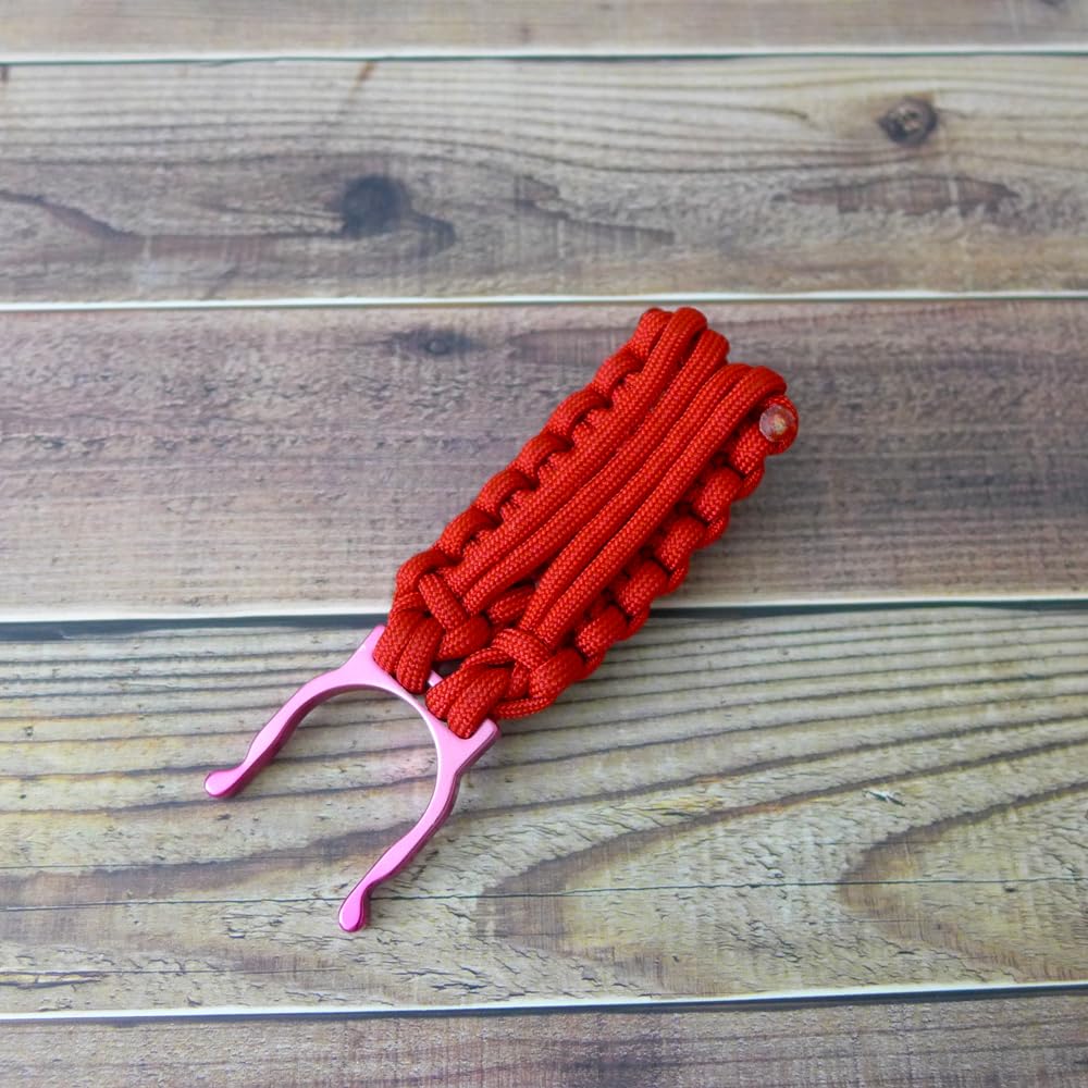 EDC Novaputa Slim Red Paracord Pet Bottle Keychain Made In Japan [ROYAL BREEZE]