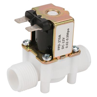 12 V G12" NC Kunststoff Elektrisches Einlass-Magnetwasserventil für Wasserabgabe