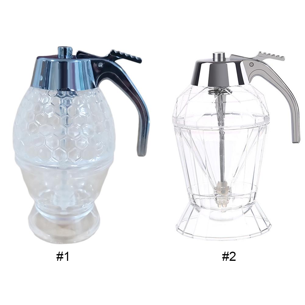 Honey Container with Stand Honey Pourer Dispenser Olive Oil Dispenser Bottle for Home Kitchen Storing Honey and Syrup