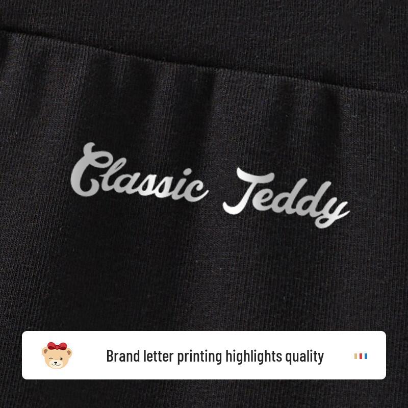 Classic Teddy Girls' Summer Versatile Capri Leggings