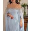 Spring Summer New Sexy High Waist Hot Drill Pearl Chiffon Banquet Evening Dress for Women European American Party