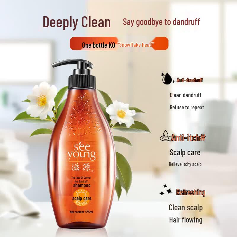 SEEYOUNG Strengthening & Anti-Breakage and Tea Seed Anti-Dandruff Shampoo Set