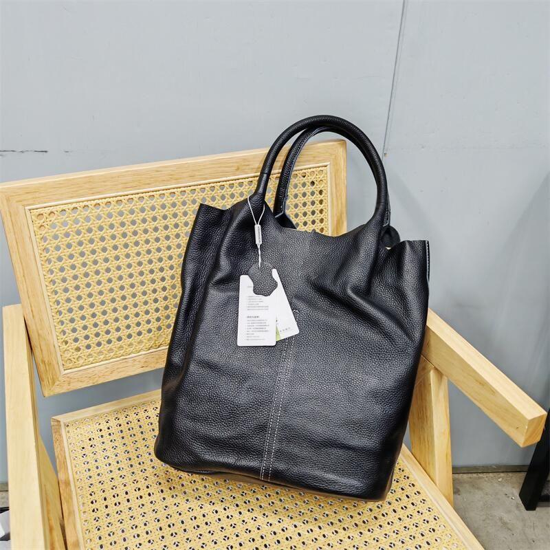 

Genuine Leather Tote Bag Women s 2025 New Arrival Middle-Aged Mother Bag First Layer Cowhide Large Capacity Work Clothing Satchel Big Bag