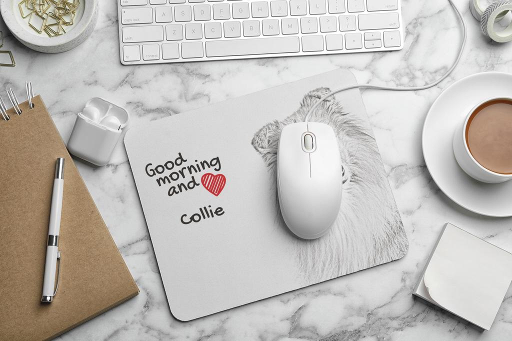 Collie Rough, Long-Haired Collie - Mouse Pad with Print, Personalized Dog-themed Mouse Pad, Unique Gadget for an Office Worker by Art-Dog Brand