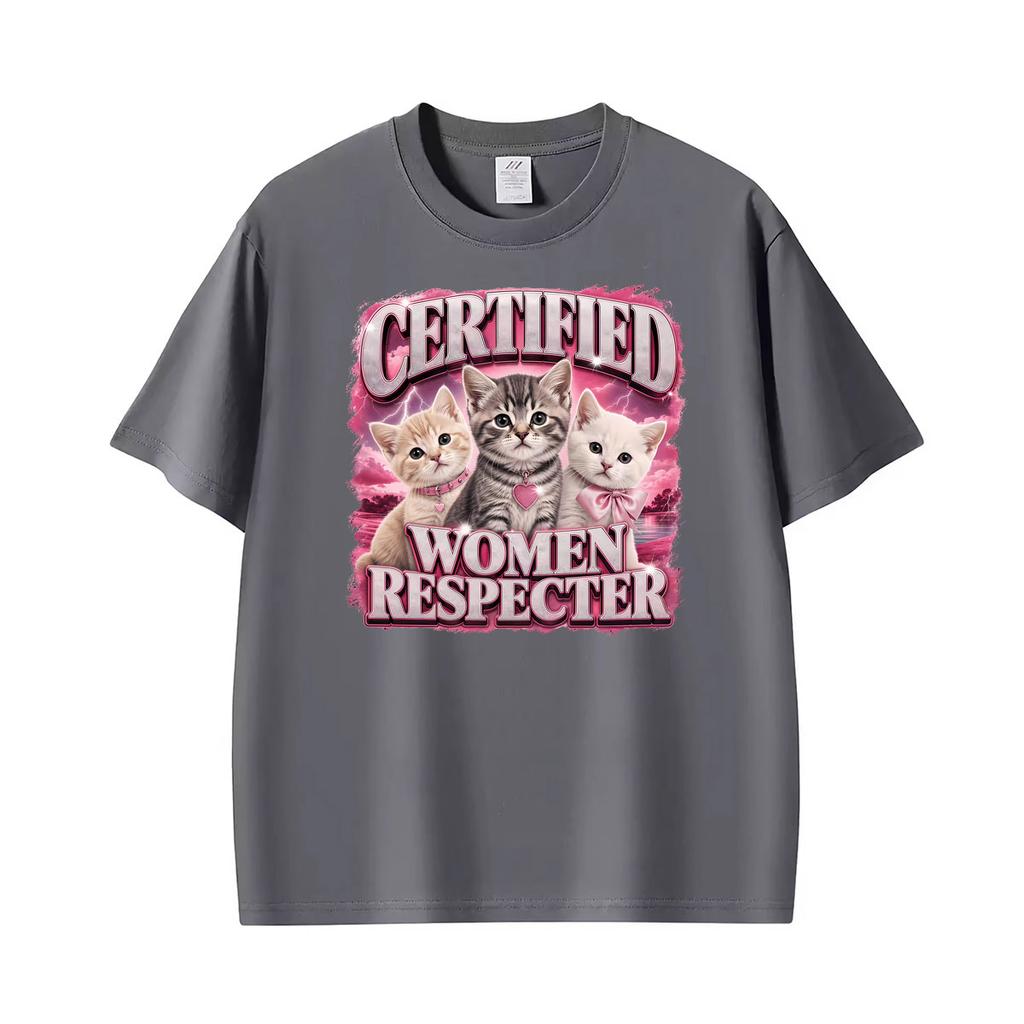 Funny Certified Unisex Respecter Humor Meme Graphic T Shirt Unisexs Summer Fashion Tshirts Hot Sale Oversized Tee Shirt Streetwear