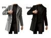 Men's Autumn/Winter Single-Breasted Woolen Trench Coat
