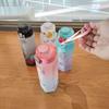 Two-color Sports Water Bottle Gradient Cute Sports Kettle Plastic Water Cup  Travel