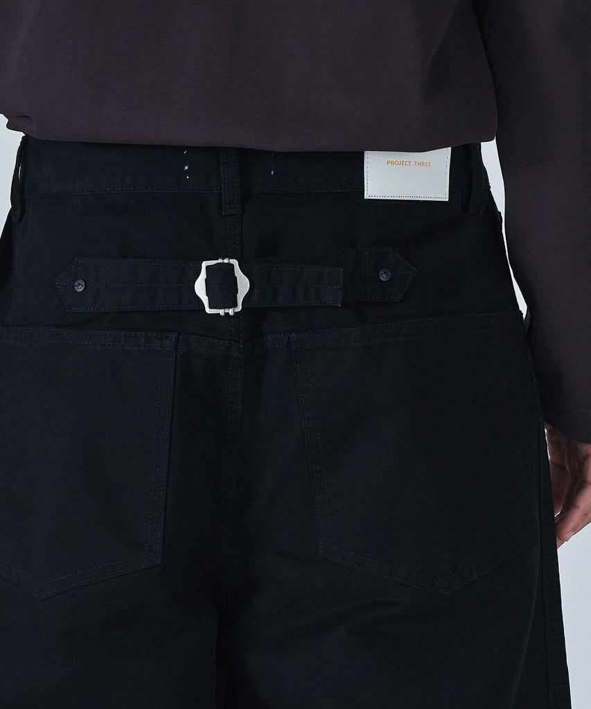 PROJECT3 Compact Twill Tabe Curved Pants [Black]_Bc3102