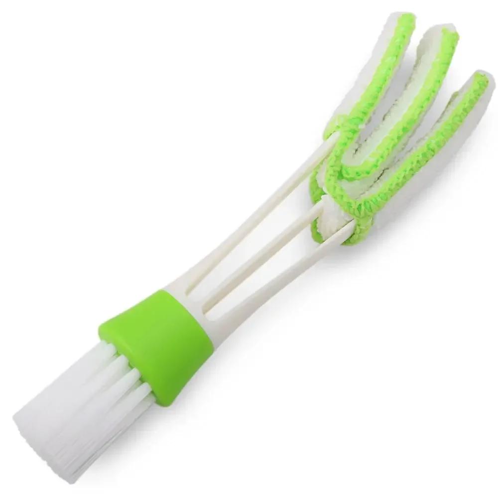 

2-in-1 Car Vent Cleaner Brush - Removable Microfiber Cover for AC Vents Keyboard Electronics Home Car Detailing