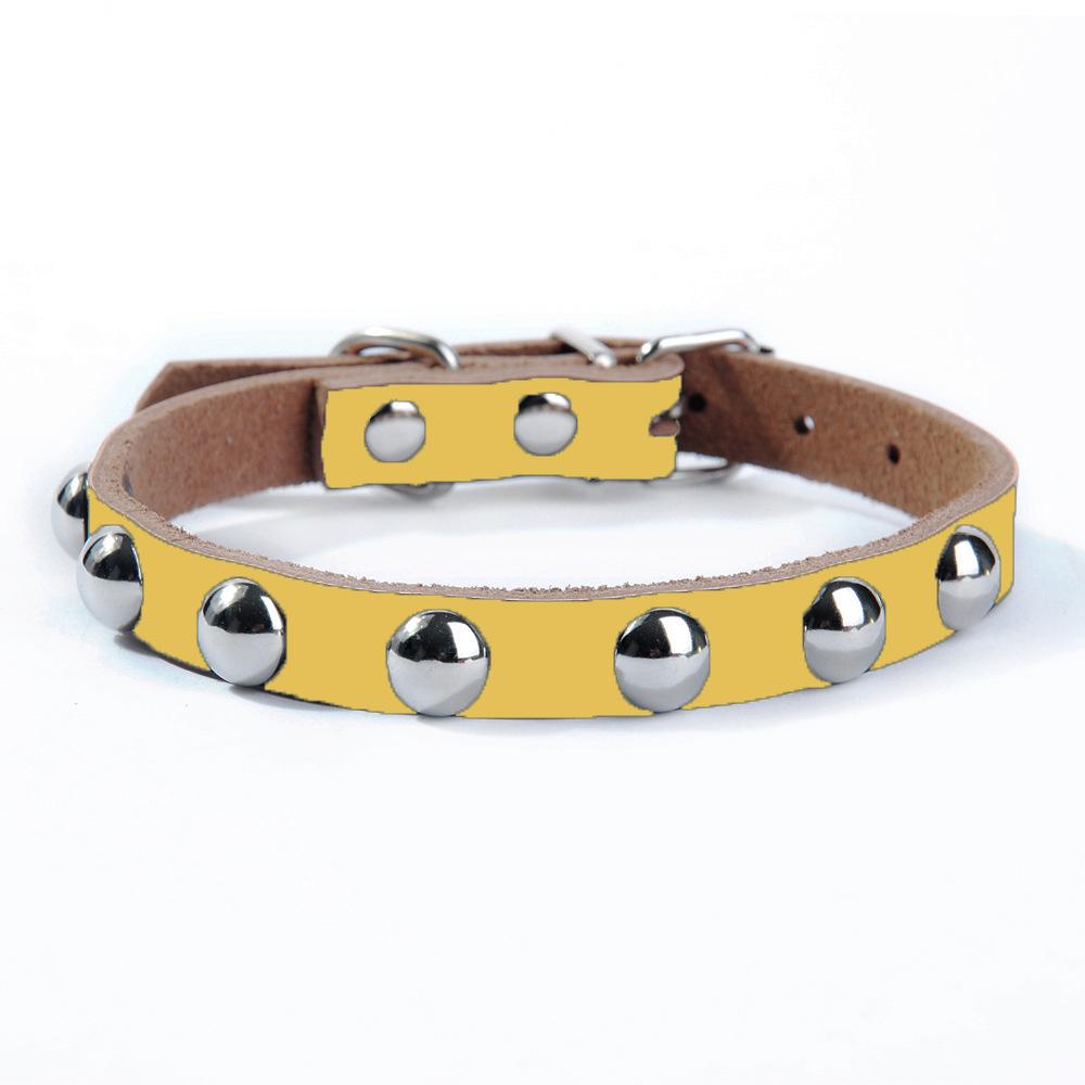 Pet Dog Collar Leather Punk Rivet Puppy Dog Cat Collar for Small Dog Necklace Pets Product Collar