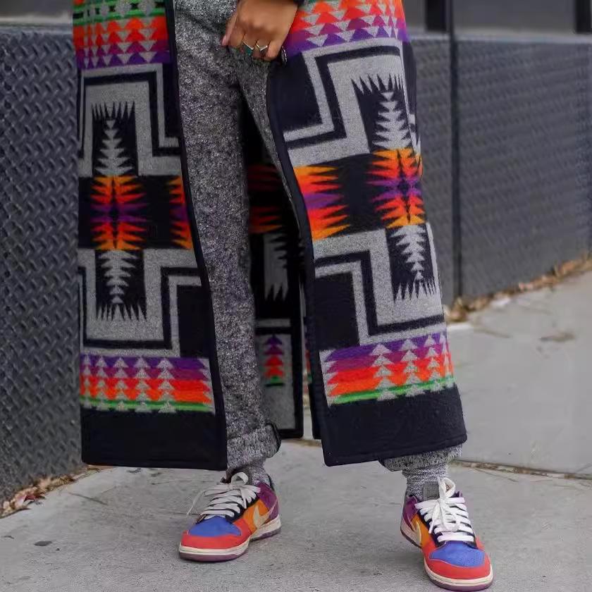 2025 Herbst/Winter Damen Nischendesign Langer Windbreaker