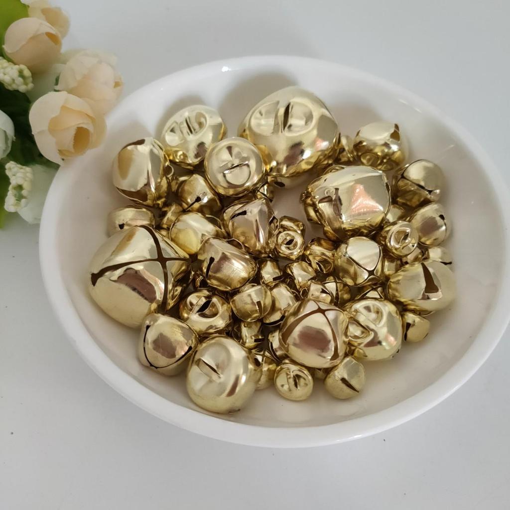 Light Gold Cross Bell Christmas Wreath Decoration