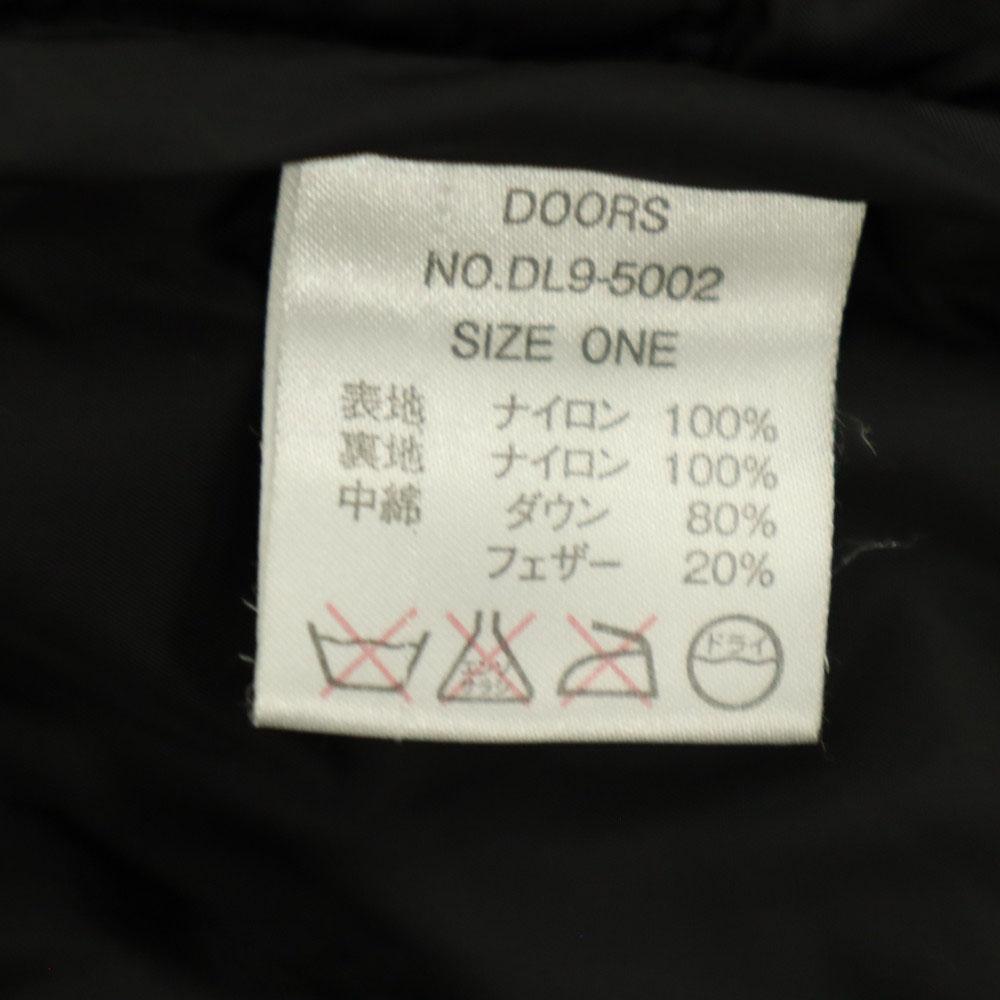 URBAN RESEARCH DOORS Double Zip Hooded Down Jacket XS Black Women Used