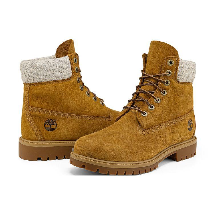 Timberland 6 Inch Outdoor Casual High-Top Martin Boots Men boots Wheat A2H3PW