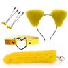 Anal Sex Toys Fox Tail Butt Plug Sexy Plush Cat Ear Headband with  Leather Necklace Set Massage Sex Toys Women Couples Cosplay