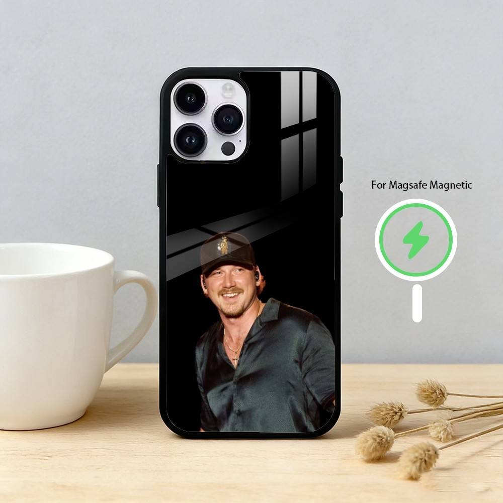 Singer Morgan Wallen Phone Case For iPhone 17 16 15 14 13 12 Pro Max Plus for Mirror Wireless Magnetic Cover