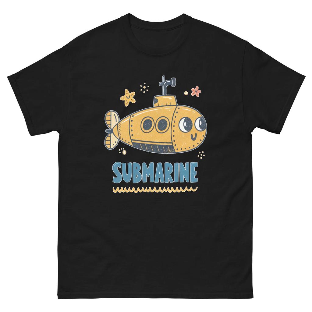 Submarine Transportation Vehicle Illustration T-Shirt