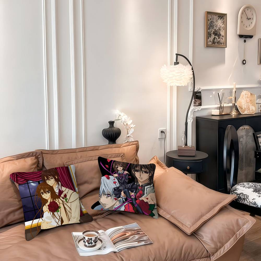 A-Animation V-Vampire Knight Cushion Cover Car Throw Pillow Case For Sofa Car Christmas Gift 40x40cm 45x45cm