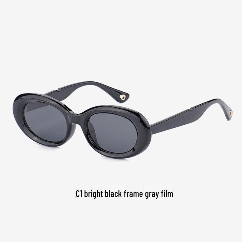 Women's Oval Cat Eye Polarized Sunglasses, UV Protection, 2535, Enhances Facial Features, High-End Look