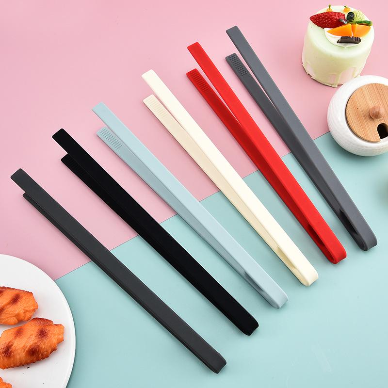 High-Temperature Resistant Silicone V-Shaped Food Clip for Bread, Buffet, Barbecue, and Steak