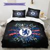 Chelsea FC Pattern Bedding Quilt Set  Home Decoration  Gift (1 * duvet cover + 2 * pillowcase  without core)