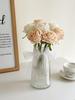 Rose Artificial Flower Arrangement for Living Room Dining Table - Preserved Dried Bouquet Vase Decoration