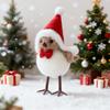 Christmas Bird Decoration, Small Figurine, Cute Indoor Decoration for Mantel Or Office During