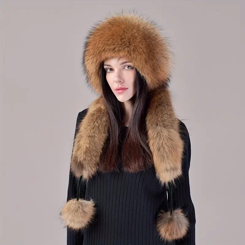 Ny imitasjon revehår dame Lei Feng-lue vinter damepels dame Lei Feng-lue dame vinter fortykket varm fiskerlue vindtett og kuldebestandig